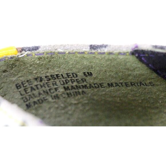 Poetic Licence MULTICOLOR LEATHER LOW HEEL ROUND TOE TASSELS LOAFER SHOES Sz 6 - Picture 7 of 10